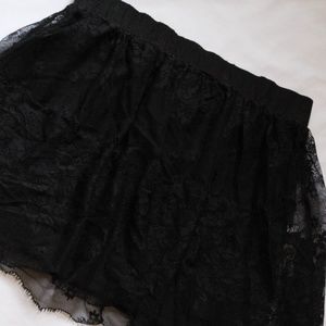 Jr. Black Lace Skirt